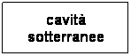 Casella di testo: cavit sotterranee
