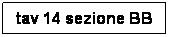 Casella di testo: tav 14 sezione BB
