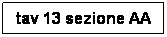 Casella di testo: tav 13 sezione AA
