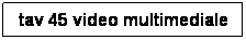 Casella di testo: tav 45 video multimediale
